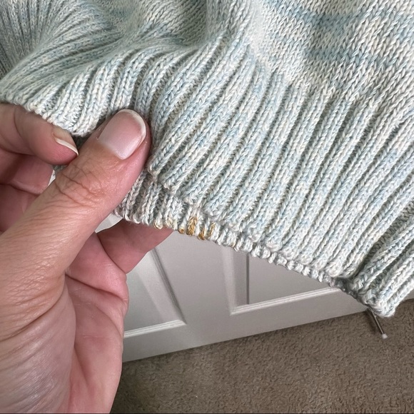 Martine and Juan Marled Knit Long Sleeve Henley Sweater Size 2 (M) - Picture 11 of 12